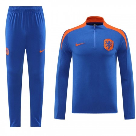 Países Bajos 2024-25 Sudadera De Entrenamiento Quarter-Zip Azul